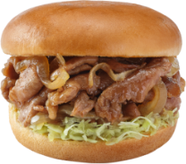 เบอร์เกอร์หมูผัดขิง